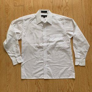 Bruttini Italian White Collared Button Up Shirt